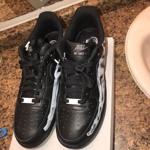 Nike Air Force 1 “black skeleton “